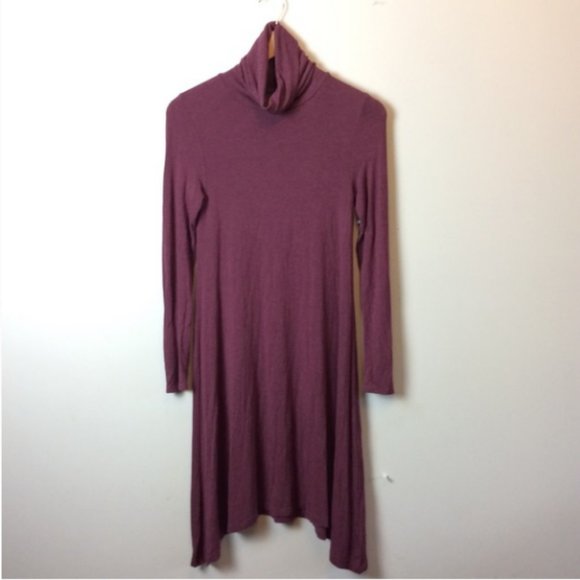 Anthropologie Maeve Asymmetric Turtleneck Dress - Picture 3 of 6